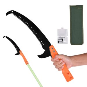 scalebeard hand pole saws for tree trimming,manual tree trimmer,handheld use or with extended manual pruning saw for precision tree limb cutting-pole saw attachment(pole not included)