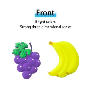 Waterproof PVC Refrigerator Magnet Stickers - Cut Fruit Design Strong Hold for Photos Notes & Decorations