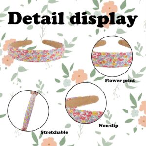 LYDZTION 16PCS Kawaii Headbands Collection: Multi-Color Floral and Plaid Hair Accessories for Women and Girls