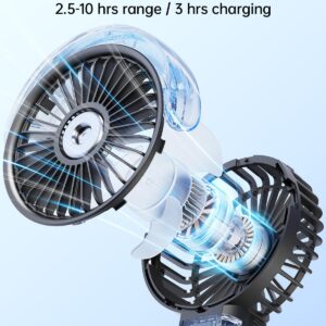 SWEETFULL Portable Misting Fan - 180° Foldable Handheld Personal Fan with Mist Spray, 3 Speeds, 30ml Water Tank, USB Rechargeable for Travel, Outdoors, Makeup, Camping, Home, and Office Use