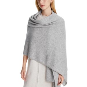 Seasons Comfort 100% Cashmere Knitted Wrap, Oversized Shawl, Scarf, Stole