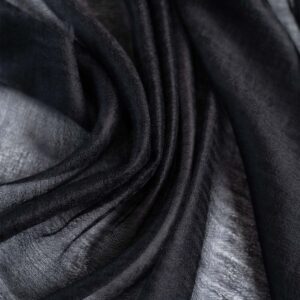 Ovcio Featherlight Black Cashmere Scarf - 100% Pure Cashmere Wrap Scarf for Women (87x39) with Gift Box