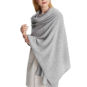 Seasons Comfort 100% Cashmere Knitted Wrap, Oversized Shawl, Scarf, Stole