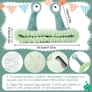 Face Wash Headband, Palm and Snail Spa Hair Bands Makeup Headbands Women Cartoon Cute Coral Fleece Elastic Headband Creative Hair Accessories for Washing Face Shower Sports Beauty Skincare