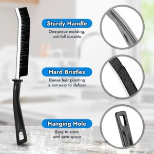 Hard Bristle Crevice Cleaning Brush, Multifunctional Small Cleaning Brush, Scrub Brush for Shower Tile, Gap Cleaning Brush for Kitchen, Bathroom & Household Use, Grout Cleaner, Toilet Brush