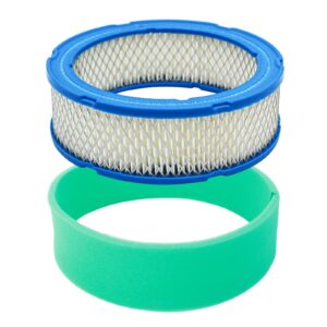 Air Filter with 272490S Pre-Cleaner for Briggs & Stratton 394018 394018S 392642 5050B 5050D 5050H 5050K 4135-12.5 to 20hp Lawn Mower or Vanguard V-Twin Engine Parts