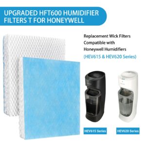 Lemige 12 Pack for Honeywell HFT600 Humidifier Filters T for Honeywell Humidifier HEV615 and HEV620, Compare to part HFT600T HFT600PDQ, Upgraded HFT600PF1 Replacement Wicking Filter T