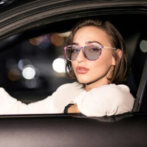 Myiaur CAT.2 Night Driving Glasses for Women Men, Polarized Night Vision Glasses Sunglasses Reduce Glare for Day & Night M8859