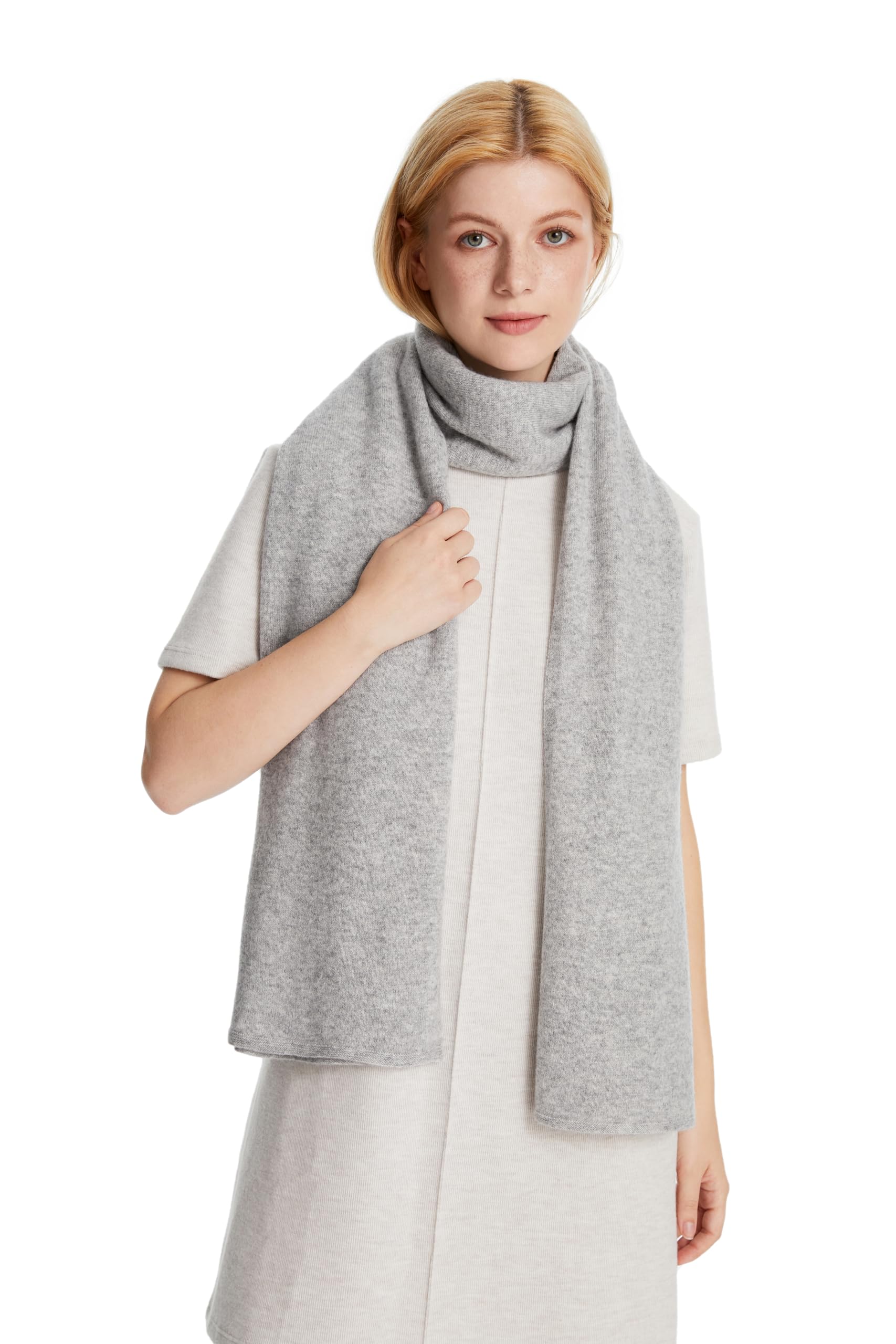 Seasons Comfort 100% Cashmere Knitted Wrap, Oversized Shawl, Scarf, Stole