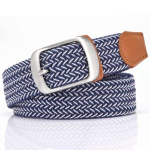 XZQTIVE Braided Belt Stretch Belt for Men and Women Multicolored Woven Golf Belt Elastic Jean Belts