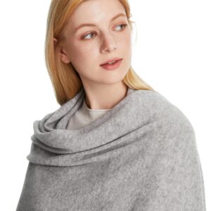 Seasons Comfort 100% Cashmere Knitted Wrap, Oversized Shawl, Scarf, Stole