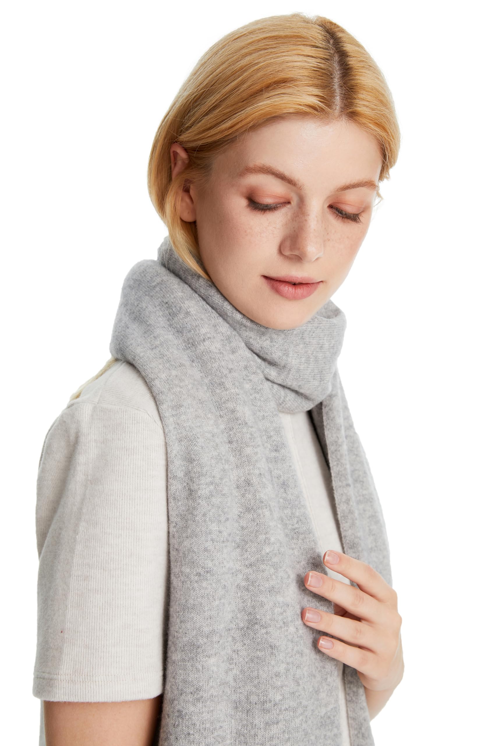 Seasons Comfort 100% Cashmere Knitted Wrap, Oversized Shawl, Scarf, Stole