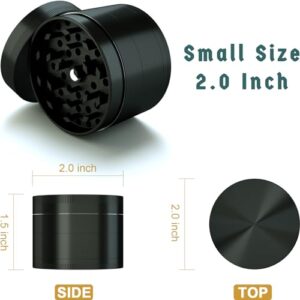 FADEHALO Spice Grinder Zinc 2.0" Black