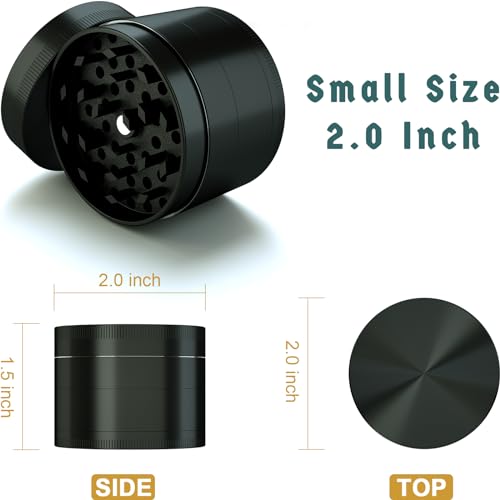 FADEHALO Spice Grinder Zinc 2.0" Black