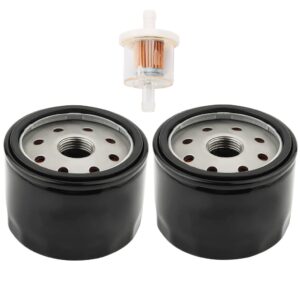 annolai fr691v oil change kit 49065-7007 49065-0721 oil filter for kawasaki fr691v fr730v fr651v fr600v fx600v fs691v fs651v 492932 492932s 492056 695396 696854 7045184, pack of 2