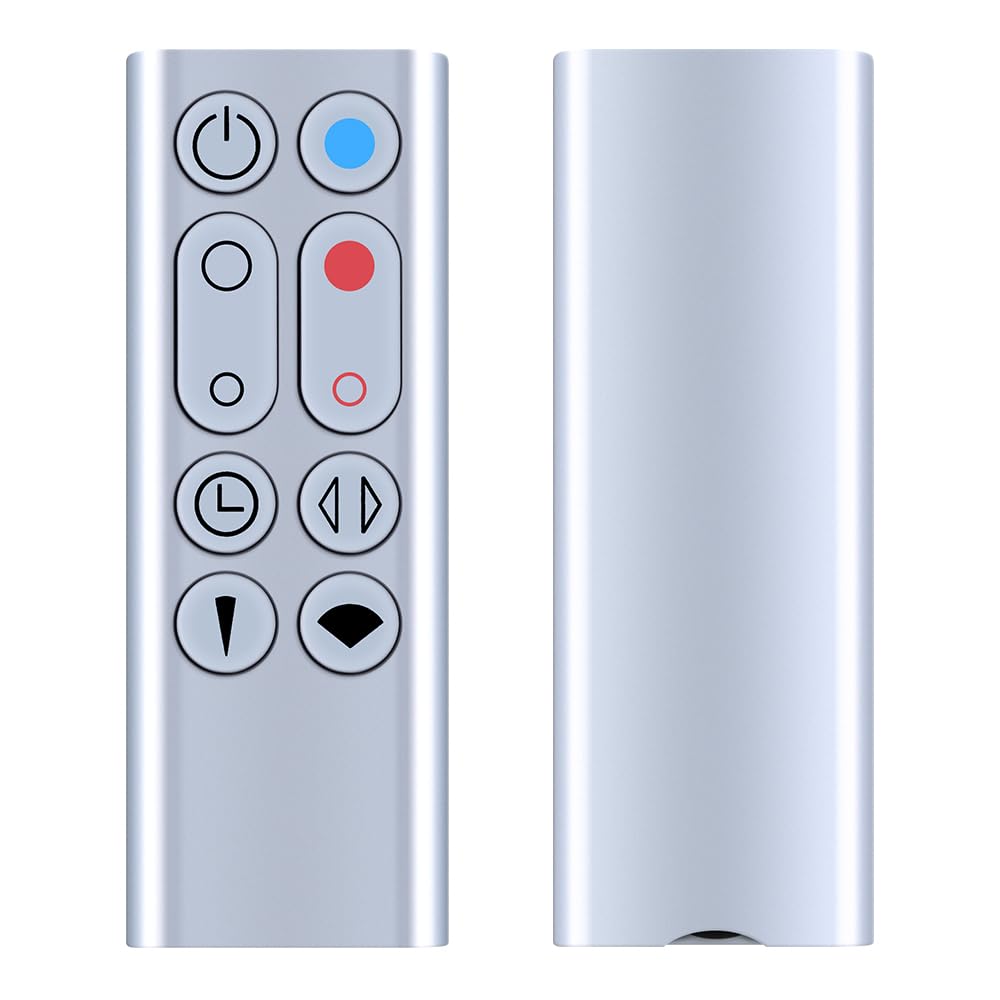 New Replacement Remote Control for Dyson Pure Hot+Cool Fan Purifying Heater HP00 HP01, Part NO.967197-13 (Sliver)