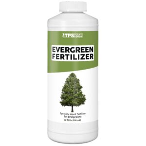 evergreen tree fertilizer for all conifer trees and shrubs, liquid plant food 32 oz (1 quart)