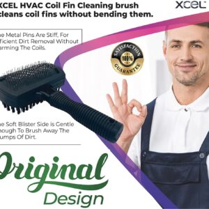 Next Generation Air Conditioner Evaporator Coil Fin Cleaning Brush V2 (Double-Sided) - By XCEL