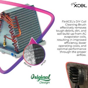 Next Generation Air Conditioner Evaporator Coil Fin Cleaning Brush V2 (Double-Sided) - By XCEL