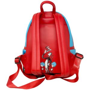 Loungefly Dr Seuss Thing 1 and 2 Interactive Cosplay Womens Double Strap Shoulder Bag Purse