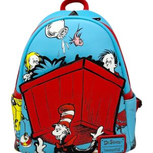 Loungefly Dr Seuss Thing 1 and 2 Interactive Cosplay Womens Double Strap Shoulder Bag Purse