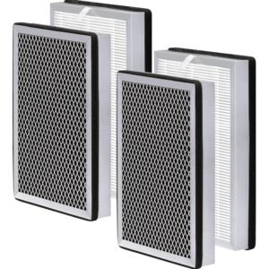 25 air purifier replacement filter: compatible with ma series air purifier 25 s1/w1/b1, 3 in 1 pre-filter, h13 true hepa filter and activated carbon filter, 4 packs