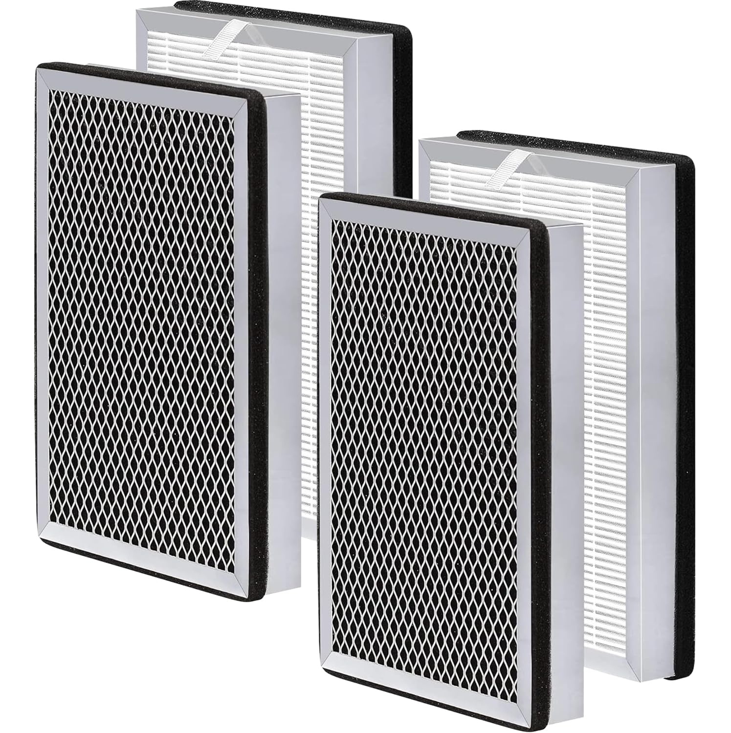 25 Air Purifier Replacement Filter: Compatible with MA Series Air Purifier 25 S1/W1/B1, 3 in 1 Pre-filter, H13 True HEPA Filter and Activated Carbon Filter, 4 Packs