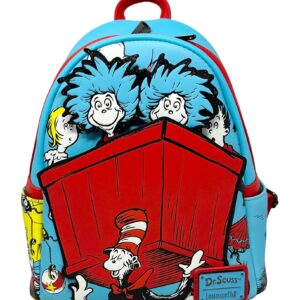 Loungefly Dr Seuss Thing 1 and 2 Interactive Cosplay Womens Double Strap Shoulder Bag Purse