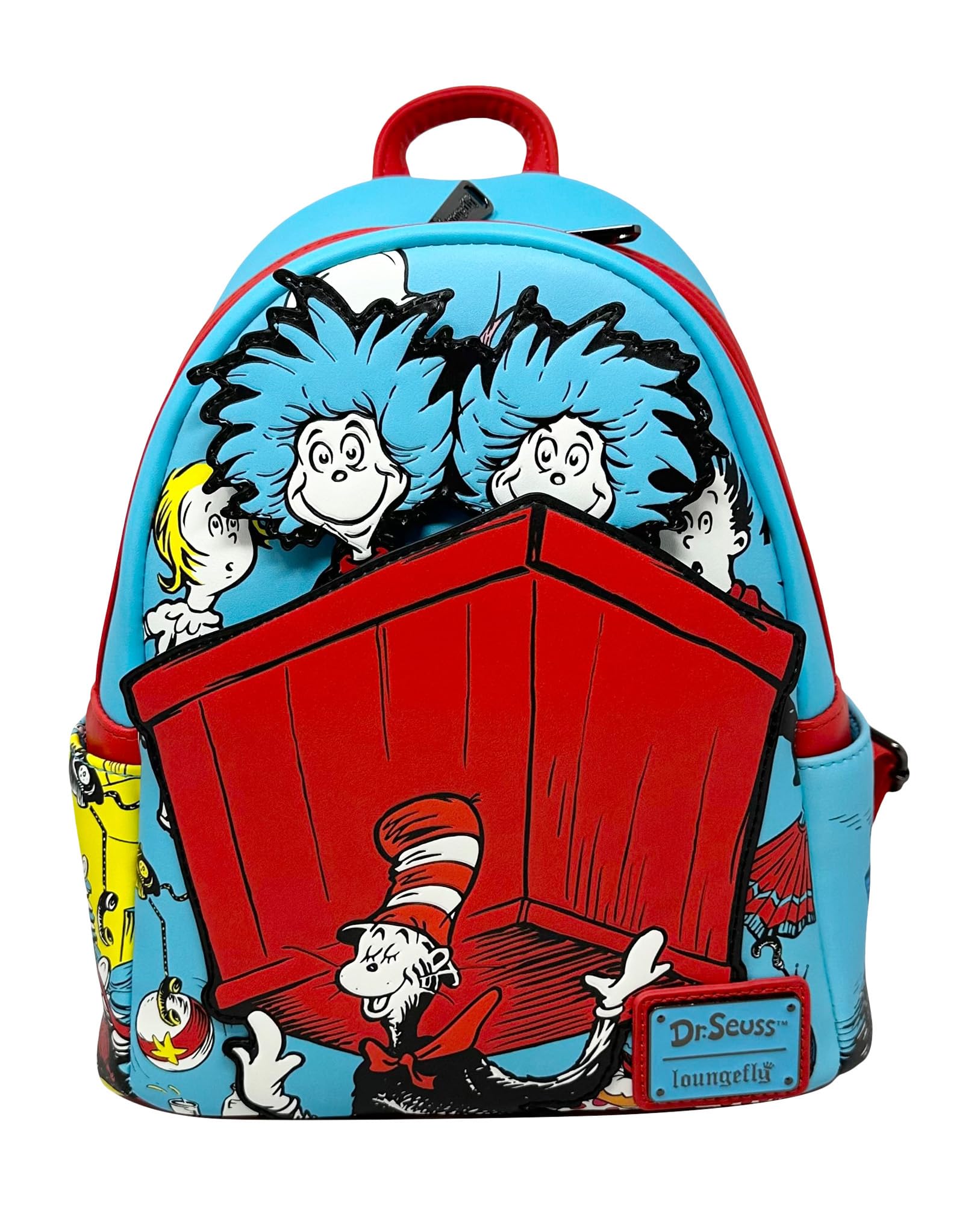 Loungefly Dr Seuss Thing 1 and 2 Interactive Cosplay Womens Double Strap Shoulder Bag Purse