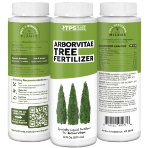 Arborvitae Tree Fertilizer for All Arborvitaes, Evergreen Shrubs and Thuja Trees, Liquid Plant Food 8 oz (250mL)