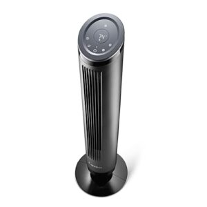 Lasko Ascend 36" Tower Fans for Home, 29 ft/s Airflow, Quiet 29dB on Low, 90° Oscillation, 12 Hour Timer, Air Filter for Hair & Dust, Remote, Black, OST100