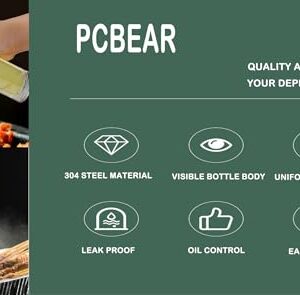 PCBEAR Oil Sprayer for Cooking,100ml Oil Sprayer for Air Fryer, Salad,BBQ,Roasting