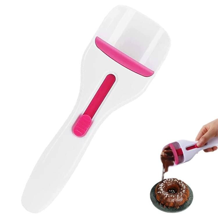 LOKE THE SUN Cake Batter Distribution Scoop, One-Touch Sliding Button Dispenses Batter, Home Batter Dispenser Baking Tool, Kitchen DIY Cupcake Batter Scoop