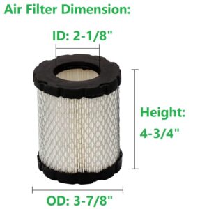 Annolai 798897 794935 Air Filter for BS 592496 44M977 44P977 44Q977 49L977 49M977 Engine John Deer-e LG269 Z435 Z445 Z465 Z535R Z625 Z645 Z655 Zero Turn Lawn Mower w 492932 Oil Filter