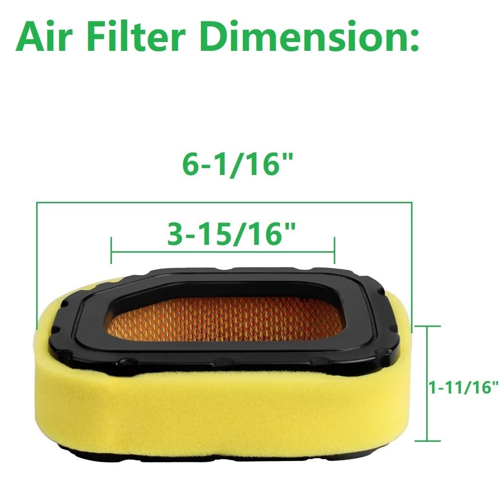 Annolai 32 083 03 KH-32-083-03-S Air Filter for Cub Cadet LTX1045 LT1046 LT1050 LTX1046 LTX1050 Lawn Mower Kohler Courage Engine SV710 SV715 SV720 SV730 SV735 SV740 Replace 32-883-03-S1 3208303-S