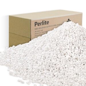 12qt perlite for plants, 3-6mm horticultural medium pearlight for indoor & outdoor, perilite bulk soil amendment for enhanced drainage and growth…