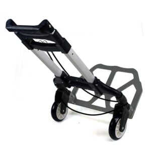 176 lbs Folding Aluminium Cart Luggage Trolley Hand Truck with Black Bungee Cord