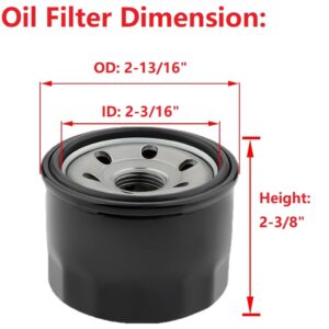 Annolai 951-12690 751-12690 Oil Filter for MTD 4P90HU 4P90HUA 4P90HUB Craftsman LT1500 LT3800 LT4200 R1000 T1000 T1200 Troy Bilt TB30 TB42 TB46 Cub Cadet XT1 XT2 CC30 CC30H CR30 Lawn Mower, Pack of 2