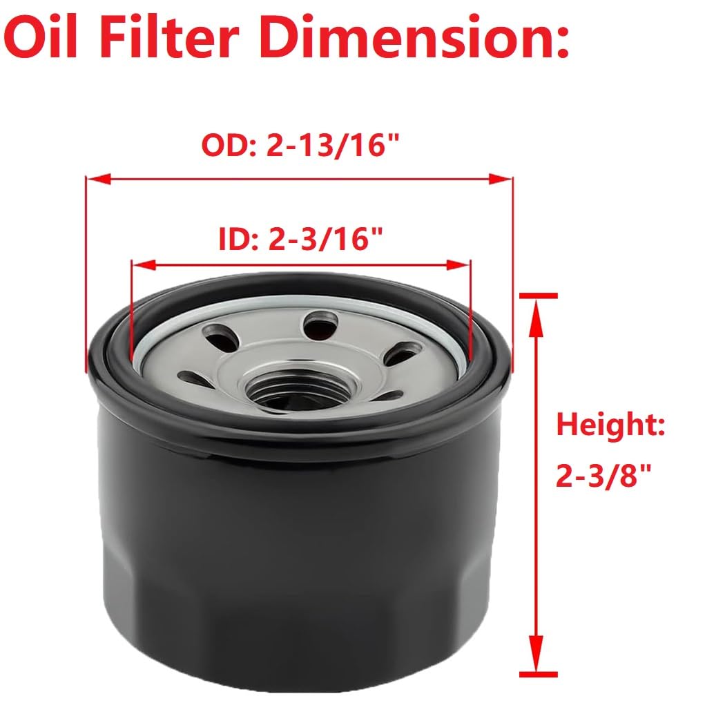 Annolai 951-12690 751-12690 Oil Filter for MTD 4P90HU 4P90HUA 4P90HUB Craftsman LT1500 LT3800 LT4200 R1000 T1000 T1200 Troy Bilt TB30 TB42 TB46 Cub Cadet XT1 XT2 CC30 CC30H CR30 Lawn Mower, Pack of 2