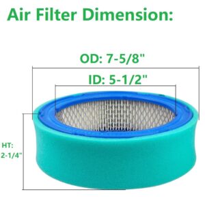 Annolai 394018 GT235 LT166 Air Filter for BS 394018S 272490S 392642 271271 272490 Vanguard V-Twin 12.5-21 HP Engine John Deer-e GT235E LTR155 LTR166 LT170 LX288 SST16 SST18 Lawn Mower