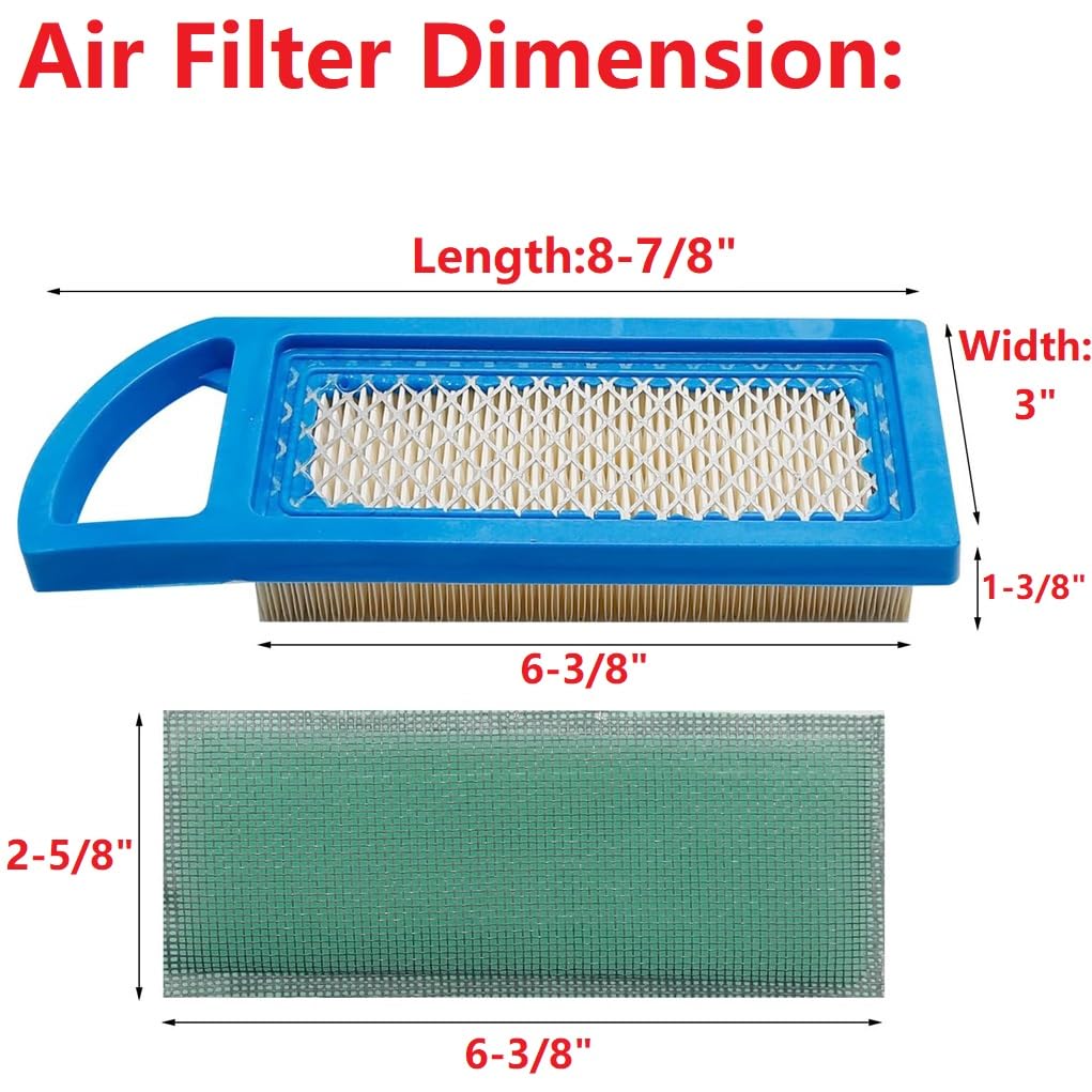 Annolai 697153 lt1000 Air Filter for BS 795115 698083 697014 697634 794422 John Deer-e GY20573 M149171 LA115 LA105 LA110 LA100 L100 L105 L107 Lawn Tractor craftsman lt1000 lt2000