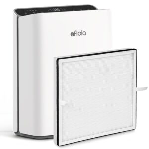 afloia air purifiers for home up to 1280ft² with laser air quality sensor, afloia original 3-stage filter for europa, 1 pack