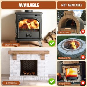 Fire Bricks, FireBrick, High Temperature Insulated Firebricks for Wood Stoves, Fireplaces, Size 9" X 4-1/2" X 1-1/4", Pack of 6, Wood Stove Bricks, Fireplace Brick