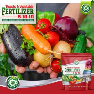 5-10-10 Tomato & Vegetable Fertilizer - Made in USA - Nitrogen, Phosphorus, Potassium Plant Food for Indoor/Outdoor Plants & Flower Gardens - Promotes Vigorous Growth and Big Blooms!