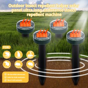 10pk Mole Upgrade Solar Repellent Outdoor for Lawns Gopher Repellent Ultrasonic Powered Mole Repellent Deterrent Snake Repeller Mole Repellent Lawns Yard Garden