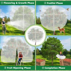 Evoio 6 x 7 FT Blueberry Bush Tomato Fruit Tree Garden Plant Protector Netting Covers with Zipper & Drawstring, Plant Protection Mesh Net Bags for Fruit Tree Flowers (1 Pcs)