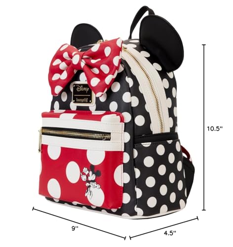 Loungefly Disney Minnie Rocks The Dots Classic Mini Backpack