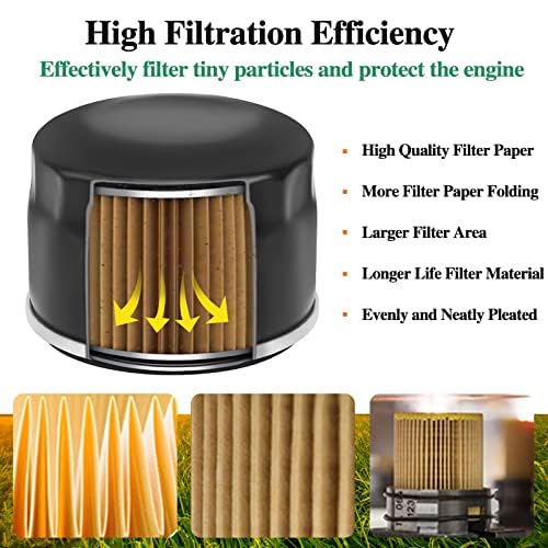 KLWZH 32 083 09-S Air Filter with Oil Filter for Kohler 32 883 09-S1 7000 Series XT1 XT2 KT610 KT620 KT715 KT725 KT730 KT735 KT740 KT745 19HP-26HP Engine MTD Cub Cadet Lawn Mower Air Filter