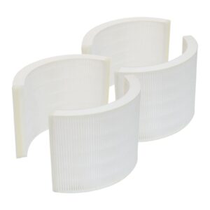 PUREBURG Replacement Filter Set Compatible with Crane EE-7002AIR Air Purfier HS-1941,2-Pack (4 Filters) H13 HEPA Air Clean Dust