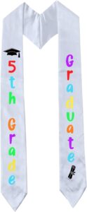 5th grade graduation stole class of 2024, 5th grade graduation sash for 5th grade graduation party decorations 2024 jd-5th-x boy girl kids fifth grade graduation decorations supplies